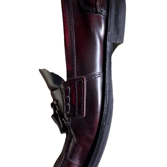 Church\'s Men\'s Handmade Burgundy Leather Loafers Size 9